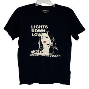 Jesse James Decker Shirt Womens Medium‎ Black Kittenish Lights Down Low Country